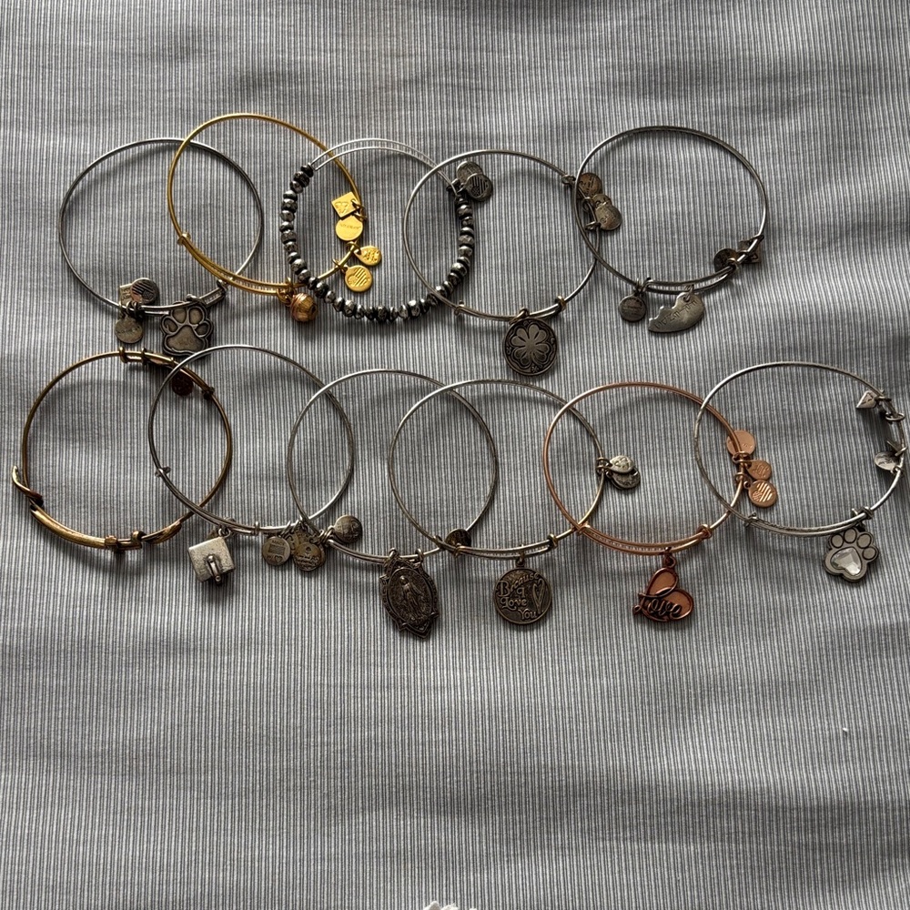 Alex and Ani Mixed Metal Charm Bracelets